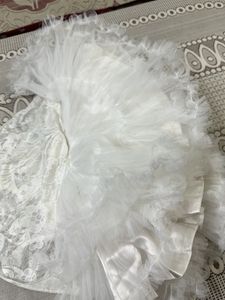 White Frock Multi Layer Frill
