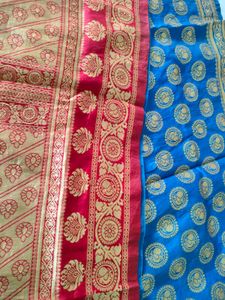 Elegant Printed Saree 💙♥️
