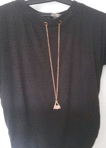 like new black color t shirt