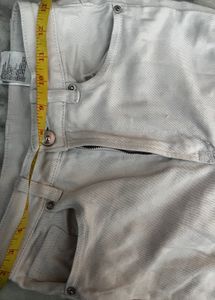 H&amp;M White Wide Leg Jeans