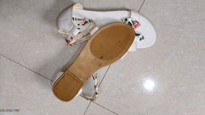 Aksky White Flats For Womens