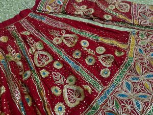 Red Embroidered Lehenga Choli