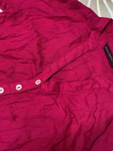 Rangmanch pantaloons Pink Button-Down kurti