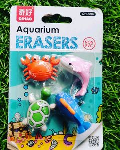Aquarium Theme Erasers For Kids