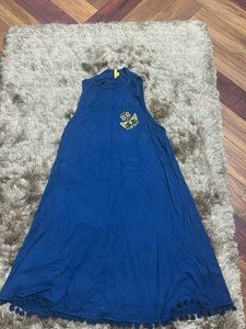 Cute Blue Dress with Patch