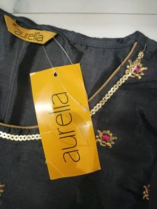 Aurelia Charcoal Grey Kurta