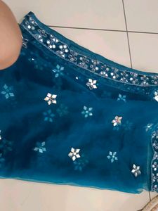 Teal Embroidered Lehenga