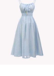 Gathered A Line Dress