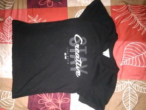 Creative Core Denim Black Tee