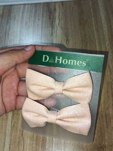 Pink Hair Bow Clips (Set of 2)