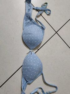 Cute Blue Polka Dot Bra