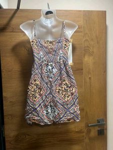 Boho Patchwork Print Strappy Top