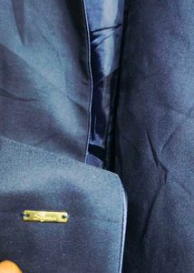 Sigma Tailored Collarless Navy Blazer