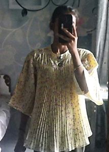 Floral Pleated Top