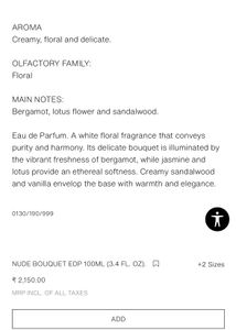 Zara Nude Bouquet Perfume