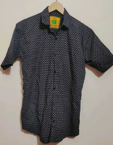 Black Printed Shirt For Boy & Men 38 Chest
