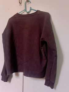 Charcoal Crop Sweatshirt