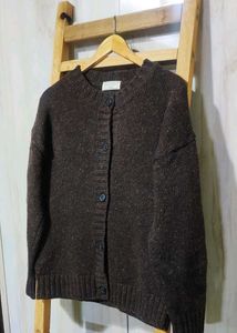 Brown Knit Cardigan Bust size-40-42