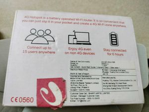 Airtel 4G Wifi hotspot Router
