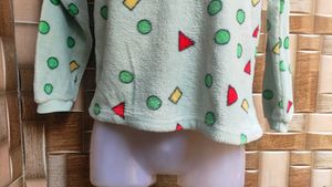 Cute Patterned Long Sleeve Sweater