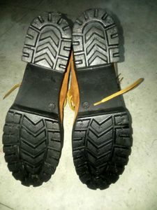 Brown Heeled Boots with fur 4inch