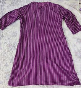 Striped Purple Kurta