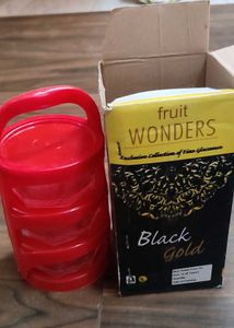 Fruit Wonders Black Gold Glassware