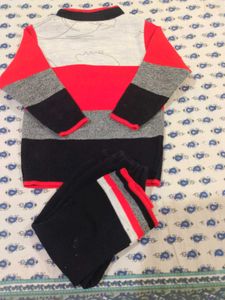 Red Black Woolen Set