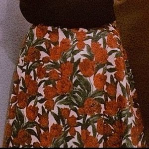 Floral Print Skirt