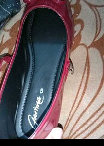 Cherry Red marry Jane Flats