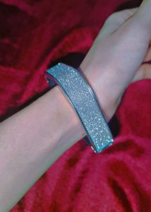 Sparkling Silver Bangle Bracelet