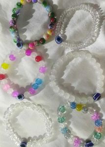 Korean Multicolour 6 Piece Bracelet Set.