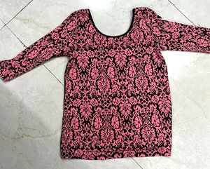 Patterned Long Sleeve Top
