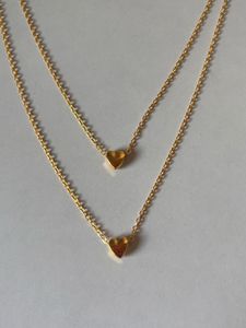 Gold Heart Layered Necklace