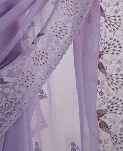 Elegant Lavender Saree