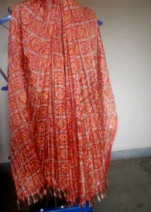 Orange bandhani Dupatta