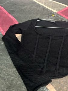SSS Square neck Ribbed Top