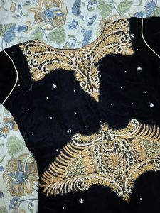 Embellished Black Gown