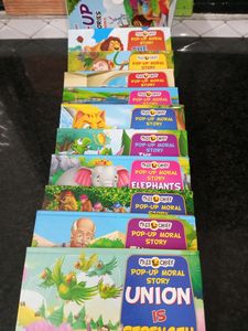 📚10 Books 3D Miss And Chief Moral Stories Pop Up 3d Books