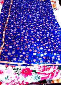 Floral Print Saree