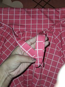 Pink Checked skirt