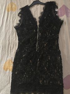 Black Lace Mini Dress