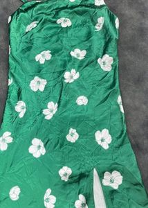 Floral Green Slip Dress💕