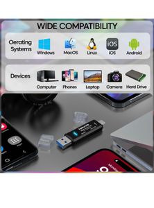 Sounce 3 in 1 SD Card Reader