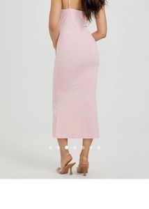 Pink Embroidered Dress