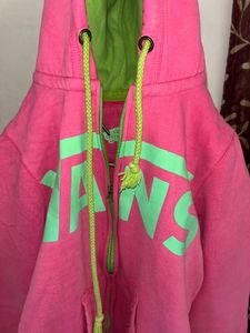 Pink Vans Zip Hoodie (Size S)