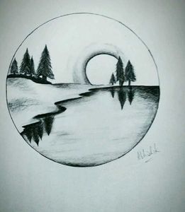 Beautiful Landscape In Circle