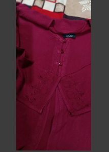 Beautiful Wine Colour Short Shrug..