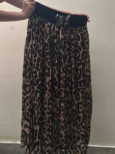 Leopard Print Maxi Skirt