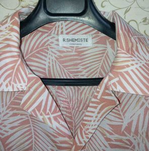 R.SHEMISTE leaf Print Shirt